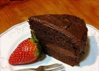 Healthy Rich Chocolate Cake - Flour Free - Sugar Free