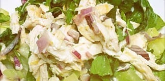coconut oil post chicken basil salad