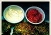 coconut-oil-post-quinoa-burgers-with-cultured-vegetables-and-creme-fraiche