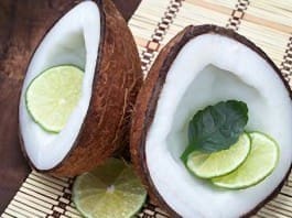 coconut oil post fresh coconut and lime