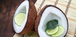 coconut oil post fresh coconut and lime