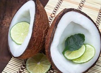 coconut oil post fresh coconut and lime