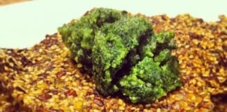 coconut oil flaxseed crackers
