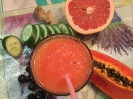 coconut oil post detox smoothie ingredients