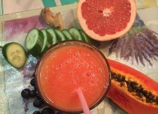 coconut oil post detox smoothie ingredients