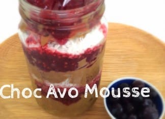 coconut oil post choc avo mousse