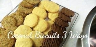 coconut oil post coconut biscuits 3 ways