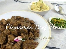 Coconut oil post Cinnamon Beef Stew