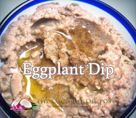 coconut oil post eggplant dip