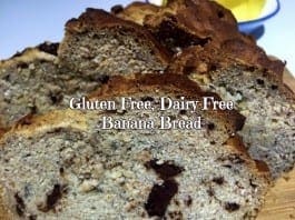 coconut oil post GF DF Banana Choc Bread
