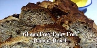 coconut oil post GF DF Banana Choc Bread