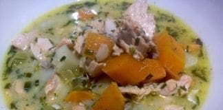 coconut oil post Salmon Chowder B