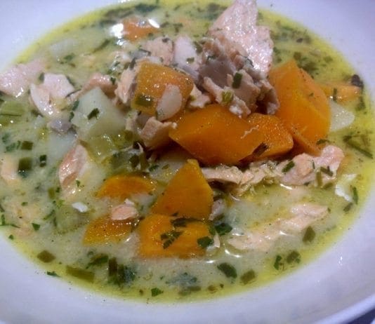 coconut oil post Salmon Chowder B