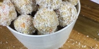 Coconut oil post coconut, carrot, ginger fat bombs